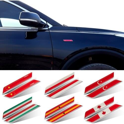 Vietnam Canada Turkey Spain South Korea Brazil Malaysia Indonesia Greece National Falgs Car Emblem Stickers Covering Scrathes