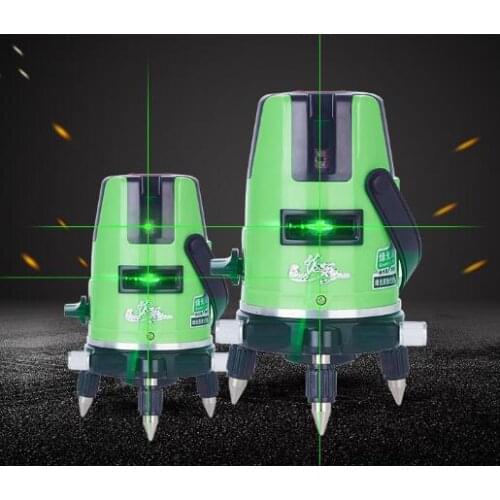 Green Laser Level 5 Lines Points 360 Degrees Rotary Outdoor 655nm Corss Line Lazer Level Points Level Tilt Function