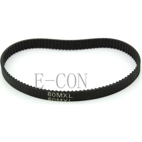 1pcs 80MXL Timing Belt 100 Tooth Black Cogged Rubber Geared 6mm Width B100MXL