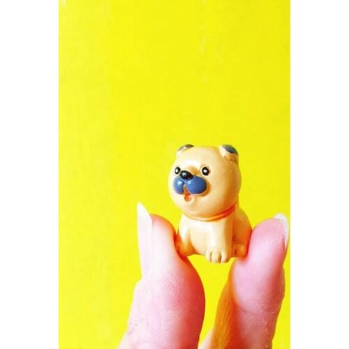 1 Pcs/resin puppy /miniatures/lovely animals/fairy garden gnome/terrarium decoration/crafts/bonsai/home decor/r033/model/toy
