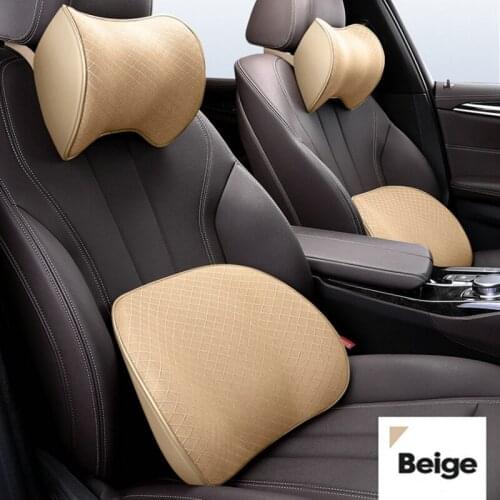 2Packs Car Seats Headrest Car Pillow with Adjustable Strap Breathable Car Neck Pillow Memory Foam Carseat