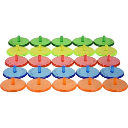 200PCS crystal Plastic Golf Ball mark Position Markers Diameter 24mm Golf Ball Maker Base Accessories Transparent Plastic mark