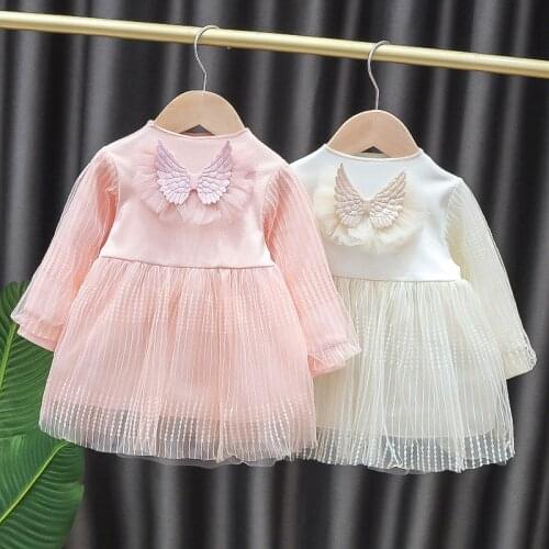 2021 Fashion Newborn Baby Girl Dress Clothes Toddler Girls Princess Birthday Party tutu Dresses for Infant Baby Clothing 0-2 Y