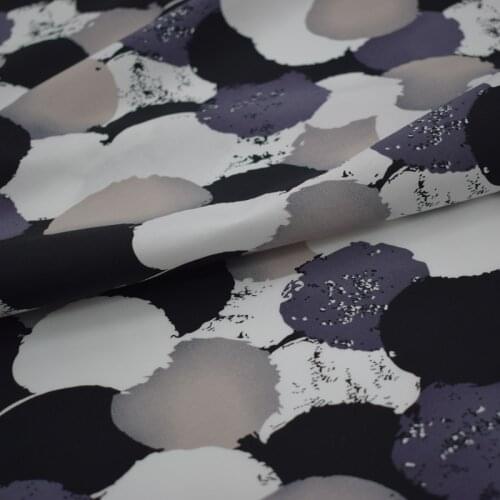 2021 new fashion Geometric circles reactive dyeing elastic cotton fabric for dress telas tecido tissus au metre tissu tecidos