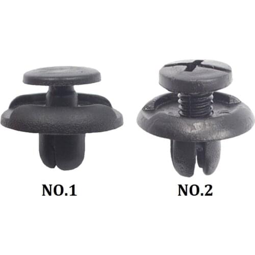 30Pcs Short fastener clip 7mm 8mm Hole Car Bumper Door Panel Trim Rivets