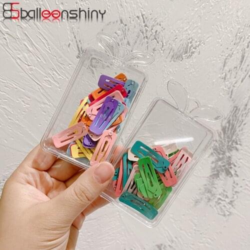 BalleenShiny 30PCS Baby Girl Hairpin Candy Colors Mini Small Girls' Hair Grips Baby Clips Princess Hair Accessories Best Gifts