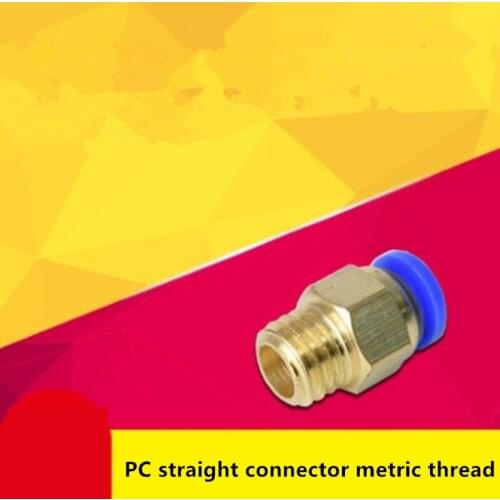 5pcs/lot M5 1/8' 1/4' 3/8' 1/2' Hose OD 4 6 8 10 12mm Straight Push In Pneumatic Fitting To Connect Air Compressor Parts