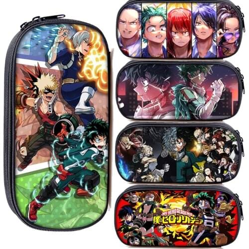 Boku no Hero Academia Pencil Case Anime Pencil Bags Cartoon School Stationery Pen Case My Hero Academia Pen Bag Children Gifts