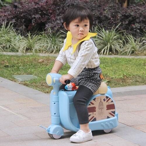 18 inch Lovely animal boy vs girl suitcase Can sit to ride Check box children cute cartoon creative Toy box luggage Gift box