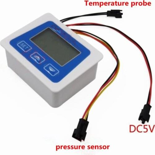 Digital Pressure Meter Tester Connect With Pressure Sensor Temperature Sensor LCD display