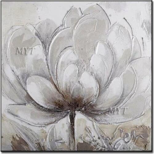 The Flowers Are Blooming Beautifully 100% Handpainted Wall Art Home Decor Picture Modern Oil Painting On Canvas Frameless