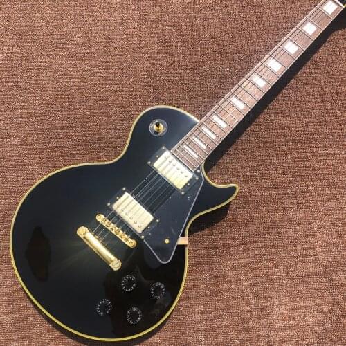 Hot sale Electric guitar Maple fingerboard,Yellow binding,Gold hardware,high quality,free shipping