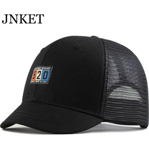 JNKET New Summer Fashion Short Visor Baseball Cap Sunhats Mesh Cap Casquette Unisex Snapbacks Hats