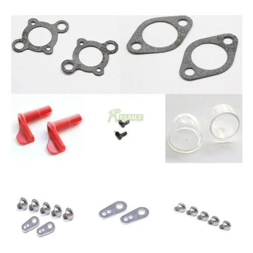 Carburetor Gasket/Handle/Pump Membrane/Pull Tab Screw Kit for 26cc 29cc 30.5cc Engines Parts for HPI Rovan KM BAJA Losi 5ive T