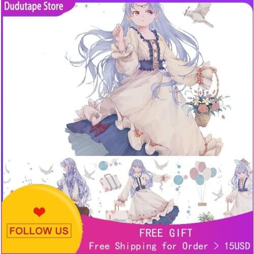 Character Book Washi Tape Sticker Journal Chasing Girl