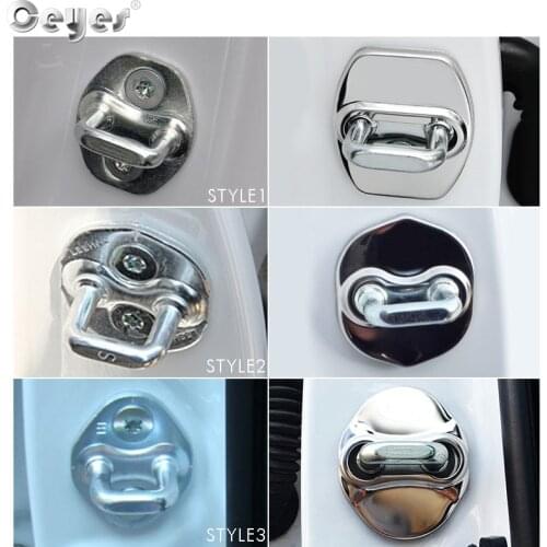 Ceyes Door Lock Cover Car Styling Case For Kia Cerato Sorento Soul K2 K3 K7 K5 Sportage Stainless Steel Accessories Car-Styling