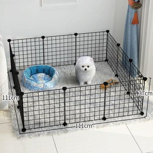 Foldable Iron Pet Playpen Crate Fence Puppy Kennel House Exercise Training Puppy Kitten Space Dog Gate Supplies For Dogs Rabbit
