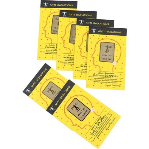 6Pcs EMF Protection Phone Anti Radiation Protector Sticker, Negative Ions EMF Blocker For Laptop And All Electronic Devices