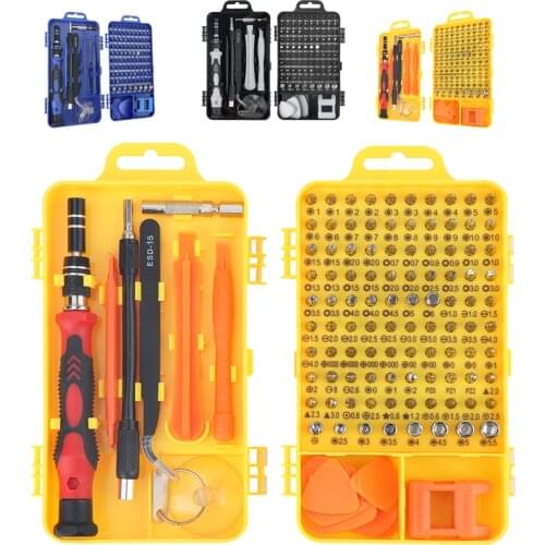 NEW Arrival 115 In 1 Multitools Repair Mobile Phone Hand Tools Screwdriver Set Precision Torx Hex Screw Driver Kit Magnetic Bits