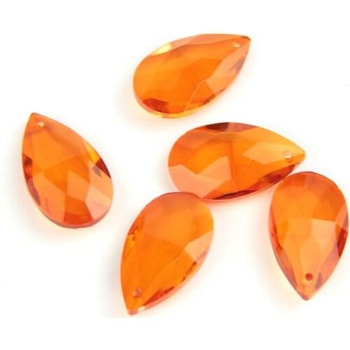 Orange 22mm/38mm/50mm/63mm/76mm Chandelier Glass Spare Parts Pendent Crystal Used Chandelier Lighting