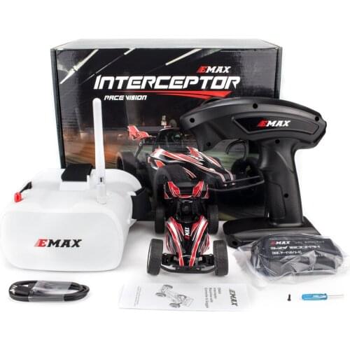 Interceptor FPV Rc Car RTR/BNR with 25 - 200mwon board 300mah 1s 4.2v Battery Emax for Kids / adult toys