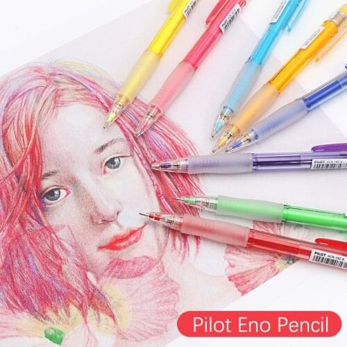 Pilot Color Eno Mechanical Pencil HCR-197 0.7mm For Sketch Manga Design Writing PLCR-7 Color Pencil Lead