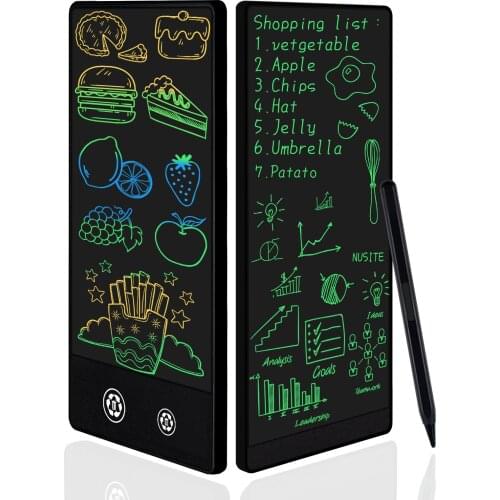 6.5Inch Mini Portable Double-Sided LCD Writing Tablet Doodle Drawing Board Memo Notespads Electronic Draft Good Helper For Older