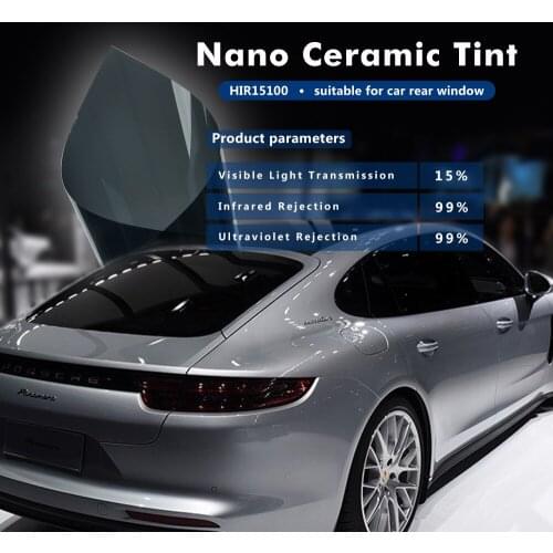 HOHOFILM 0.5x5m Black 15%VLT Window Film Solar Tint99% UV Proof Scratch Resistant for Auto Car House Window Sticker 20''x196.8