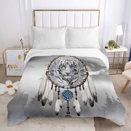 Dreamcatcher Duvet cover Quilt/Blanket/Comfortable Case Double King Bedding 140x200 240x220 200x200 for Home tiger