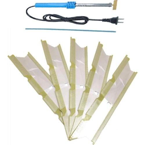 Qianyinuo 5pcs Cables & 1set Soldering T-Iron For Mercedes Benz Silver Ribbon Cable Cluster Pixel Repair E/CLK/G W201 W208 W463