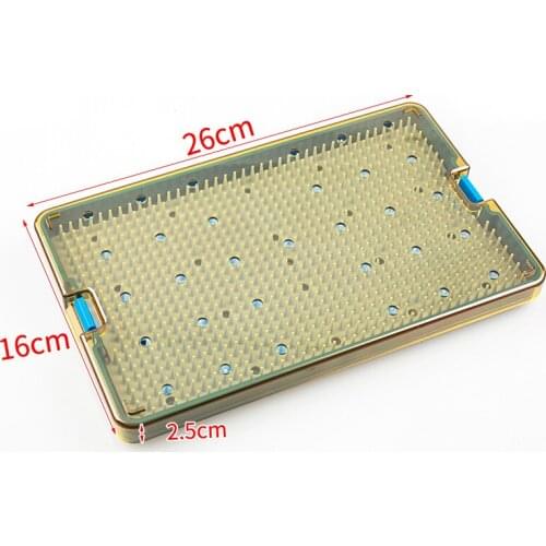 Silicone sterilization tray case opthalmic surgical instrument dental instrument Disinfection box