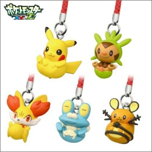 Takara Tomy Pokemon Pendant Pikachu Keychain Doll Decoration Children Kids Toys Boys Girls Gifts