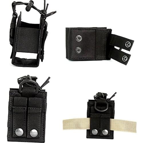 Military Molle Nylon Radio Magazine Bag Package Pouch Walkie Hunting Talkie Holder Bags Tactical Sports Pendant Pouch Pocket