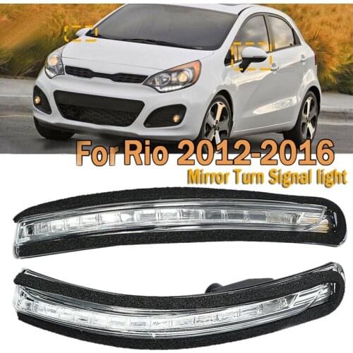 1 Pair for KIA Rio 2012-2016 87624-1W000 Car Rearview Mirror LED Turn Signal Light Mirror Indicator Lamp Flashing Light