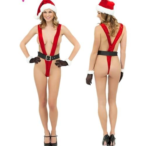 Women Sexy Lingerie Santa Christmas Women Underwear Panties Grils Lingerie Sexy Underwear Christmas Babydoll Xmas Clothes Set