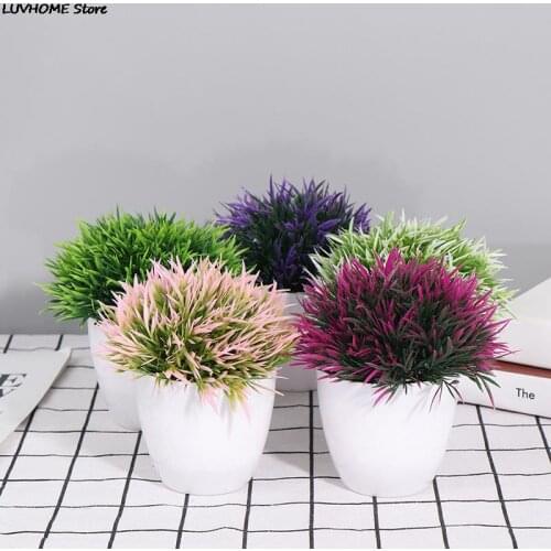 1pc Artificial flowers home decor garden home decoration accessories bonsai aesthetic room decor wedding decoration Flower pot