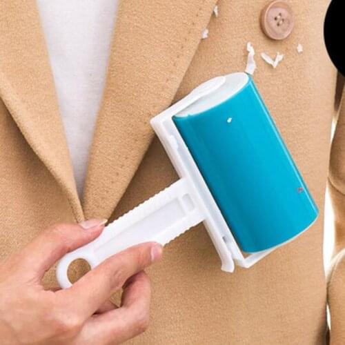 1PC Portable Washable Dust Filter Drum Roll Sticky Hair Removal Device Cleaner Cleaning Brush Lint Rollers Brushes 150gA