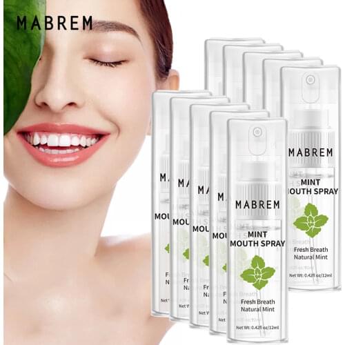 10PCS Korea Breath Freshener To Remove Bad Breath, Fresh And Lasting Oral Spray Mint Smell Portable 12ML
