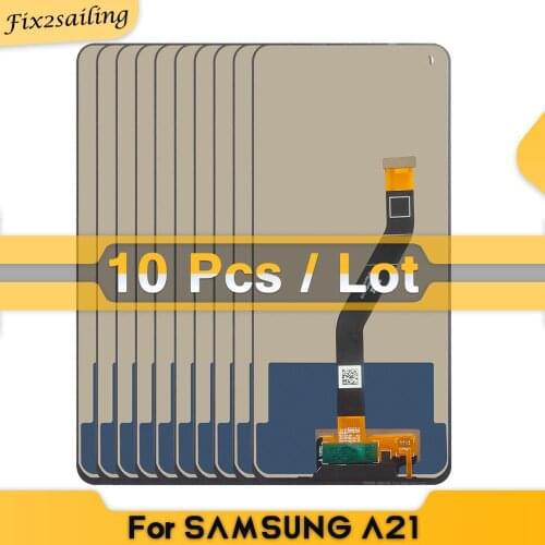 10 Pcs/Lots AAA+ Quality For Samsung Galaxy A21 A215 SM-A215U LCD Display Touch Screen Digitizer Assembly Repair Parts Tested