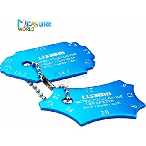 2Pcs Welding Gauge Key Weld Surface Joint Inspection Measure Tools Pocket Fillet Weld Gauge Measure Tool