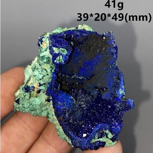 41g Natural beautiful Azurite and Malachite symbiotic mineral specimen crystal Stones and crystals Healing crystal