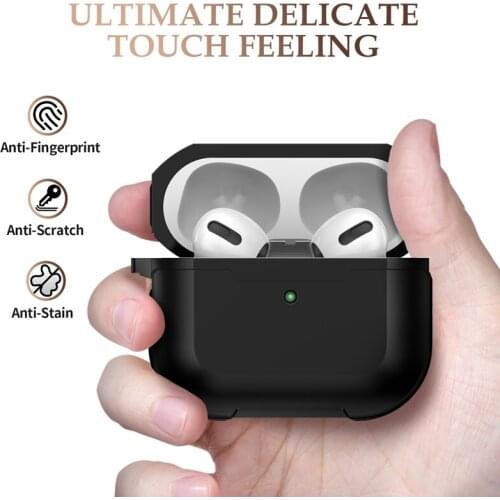 Aluminum+Silicone Protective Skin Cover Compatible with AirPods Pro TWS Wireless Charging Case for apple airpods pro 3 Fundas