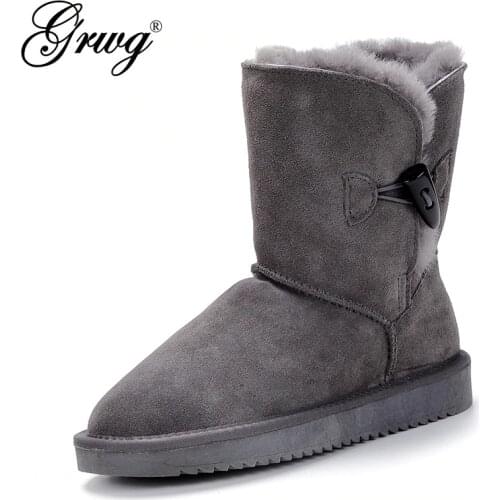 Wholesale/Retail High Quality Womens Australia Classic Snow Boots Real Leather Natural Fur Winter Boots Brand Womens Warm Shoes