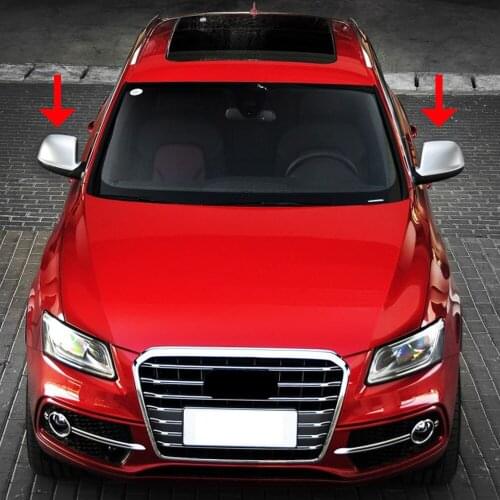 For Audi Q5 2009-2015 Q7 2009-2017 Matte Chrome ABS Rearview Mirror Shell Cover Side View Protection Cap Wing Mirror Cover