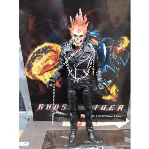 23cm Ghost Rider Johnny Blaze action figure PVC toys collection doll anime cartoon model for friend gift