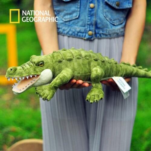 National Geographic 52cm crocodile stuffed toy new 100% cotton doll