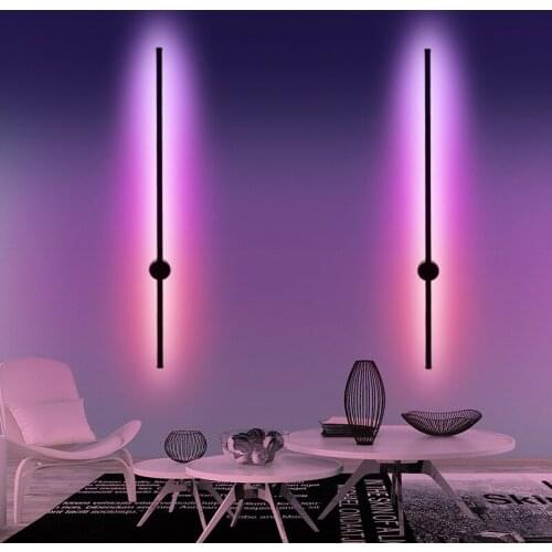 Italian style colorful Wall Lamp Modern Minimalist creativity LED Wall Light dimmable RGB remote control for Living Room Bedroom
