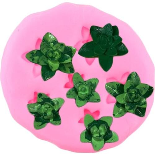 Cactus Silicone Mold Fondant Molds Cupcake Topper Cake Decorating Tools Chocolate Gumpaste Moulds Candy Clay Mould