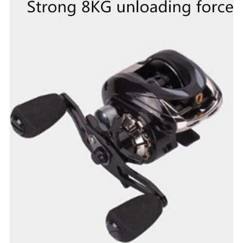 All-metal double slow-down system fishing reel 8KG 18+1 bearing 7.2:1 gear ratio aluminum alloy fishing reel 2020 new