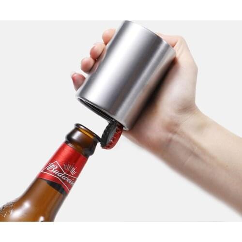 Kitchen Bottle Opener Beer Opener Automatic Magnetic Beer Openers Bar Wine Opener Tool destapadores de cerveza Stainless Steel